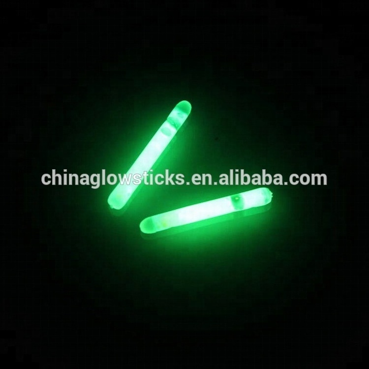 high quality powder glow stick for fishing float 1.5'' fishing light sticks customized