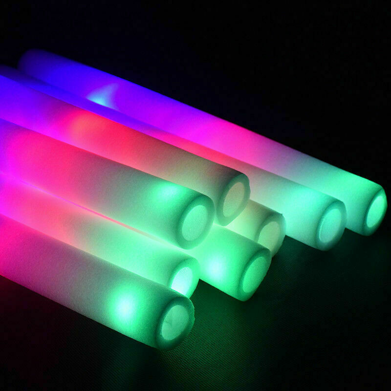 LED foam glow stick 3 mode flashing foam light sticks for birthdays parties concert