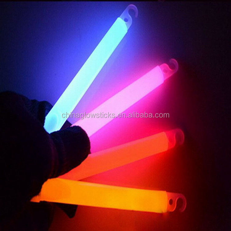 10 Ultra Bright 6 Inch Glow Sticks-Chem Light Sticks-Non-Toxic Light Up Neon Sticks with Hook for other camping