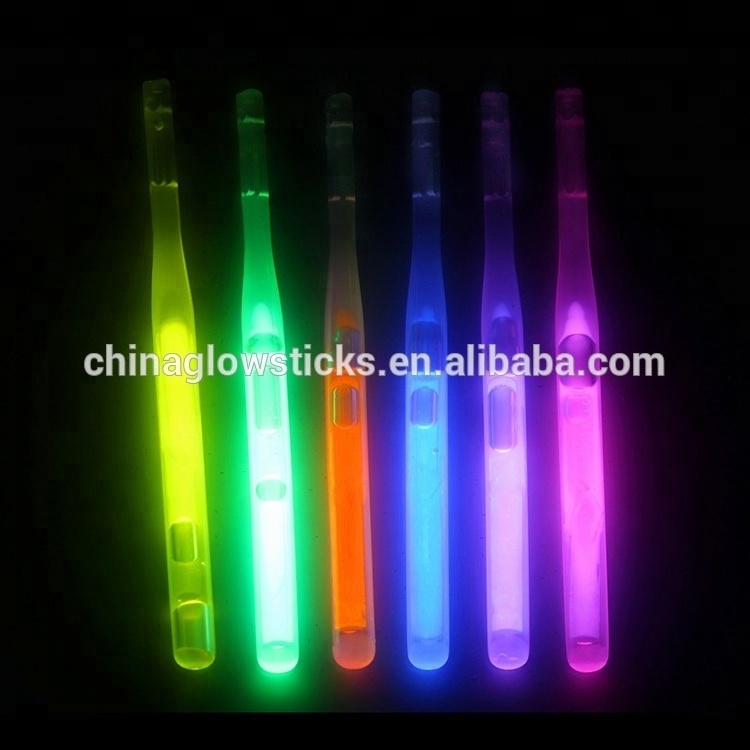 Popular glow candy stick among children branded glow stick lolliop stick