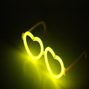 glow stick party halloween christmas heart shape glow glasses