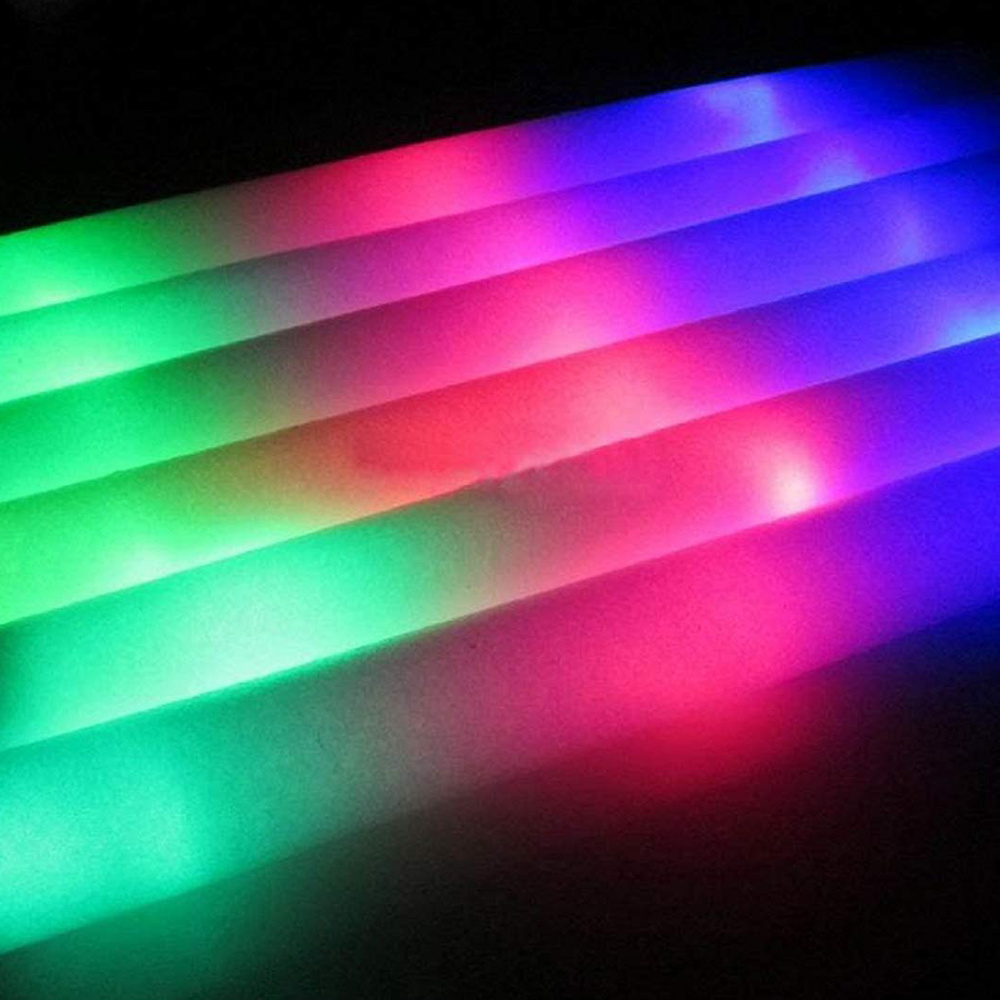 LED foam glow stick 3 mode flashing foam light sticks for birthdays parties concert