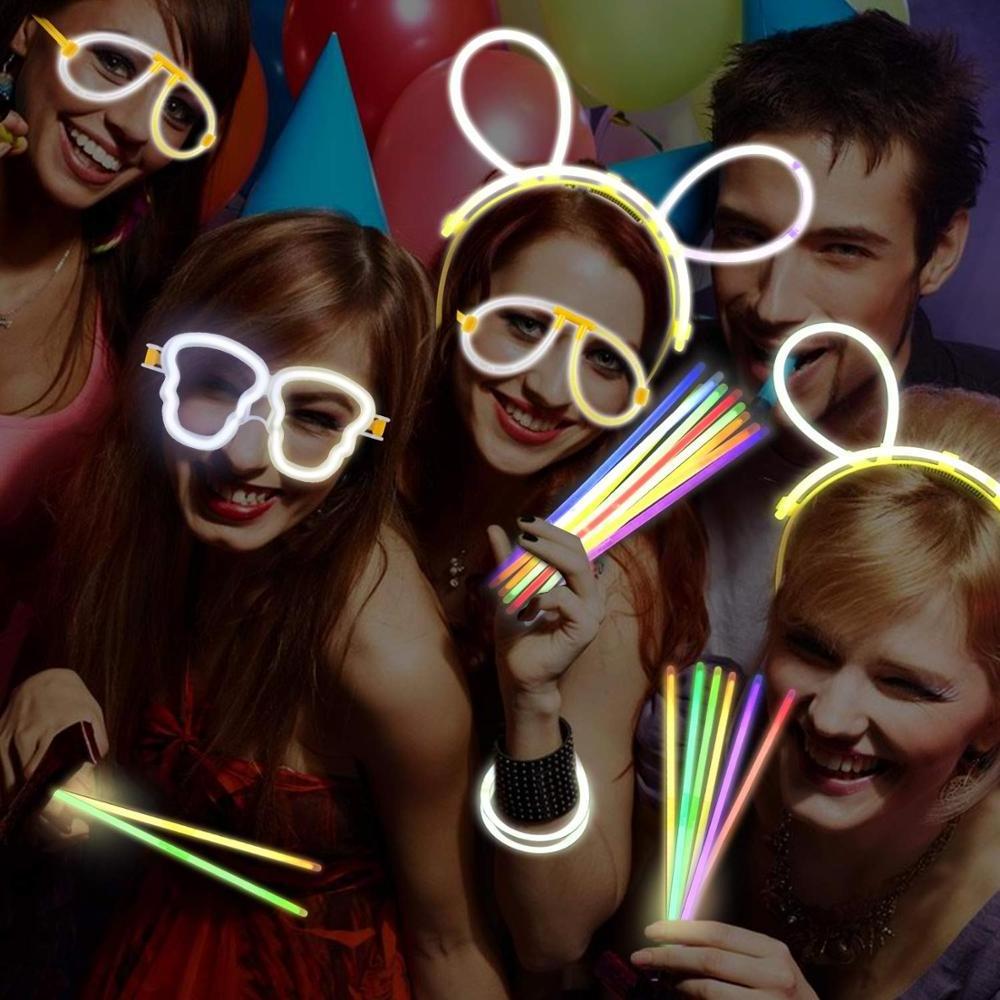 glow stick party halloween christmas heart shape glow glasses