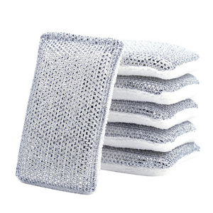 Wholesale hot selling daily cleaning supplies sponge scrubber cleaning sponge scouring pad  kitchen and household cleaning cloth