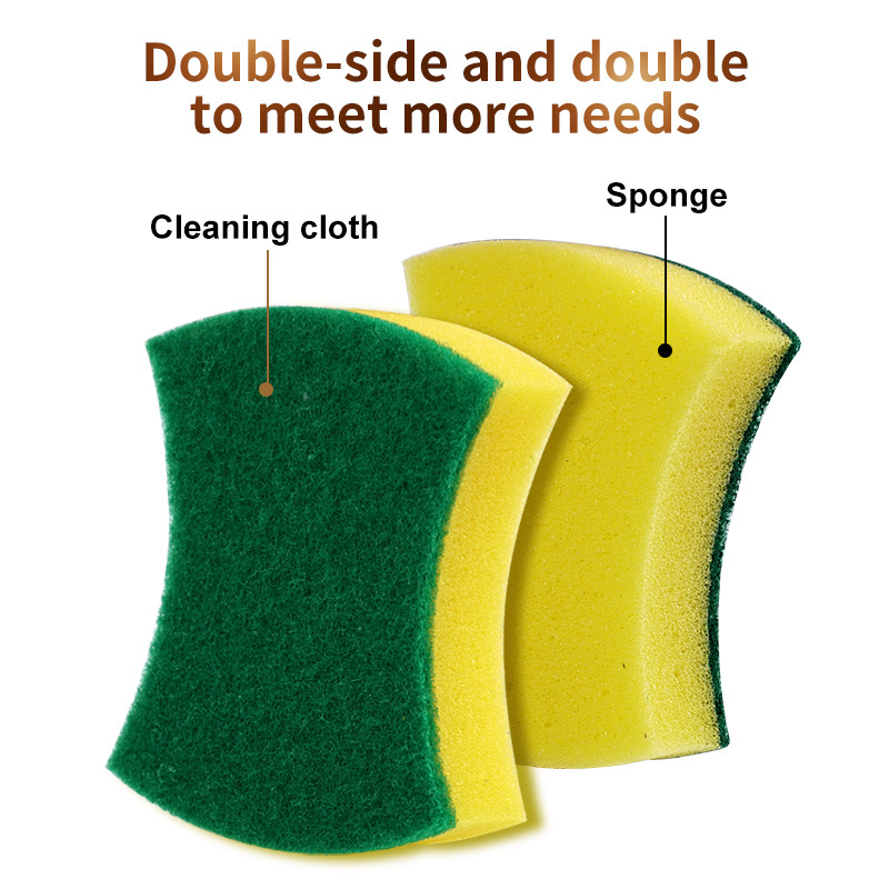 Scrubber Polyurethane foam scrub abrasive scouring pad Kitchen cleaning sponge Dishes pans scrubbing sponges