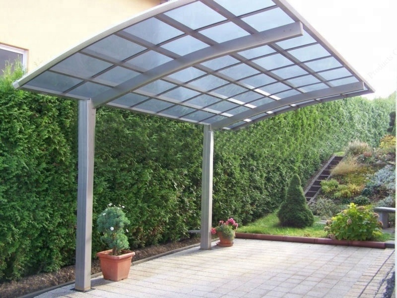 G-MORE two post car shelter, material aluminum sun shade canopy garage carport