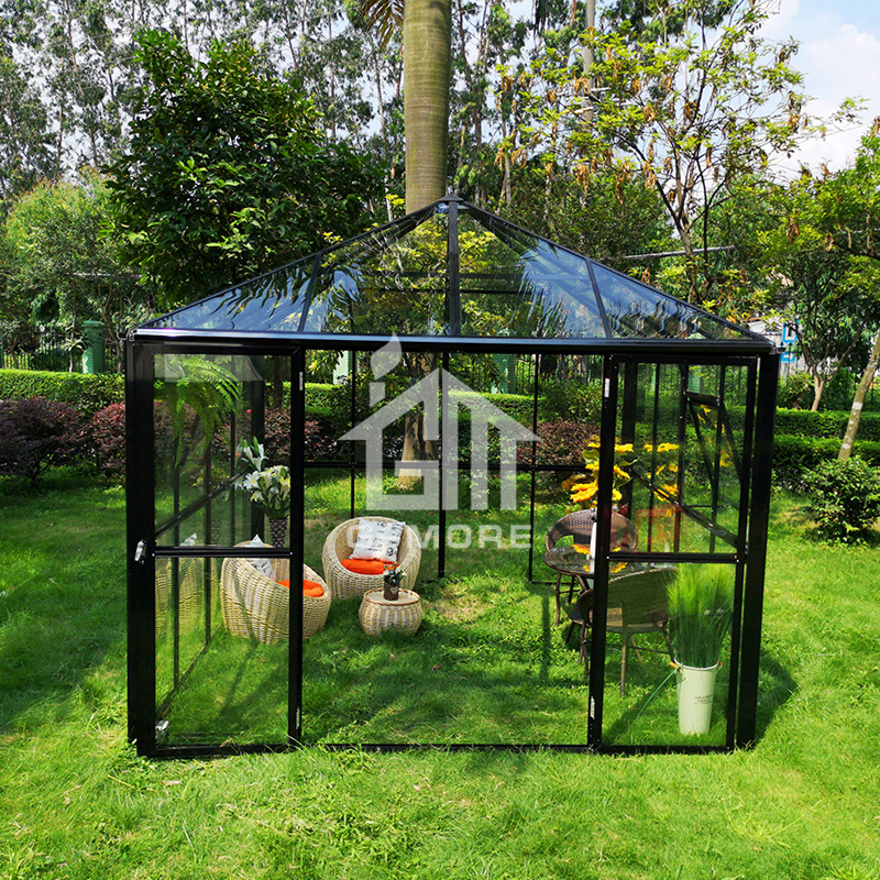 Luxury prefabricated spa aluminium garden glass gazebo 3x3 outdoor manufacturers