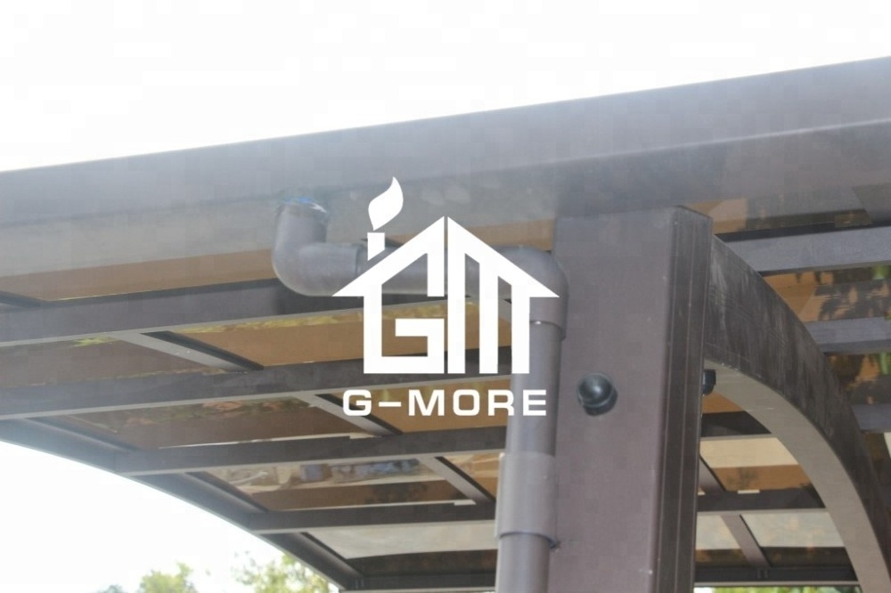 G-MORE two post car shelter, material aluminum sun shade canopy garage carport