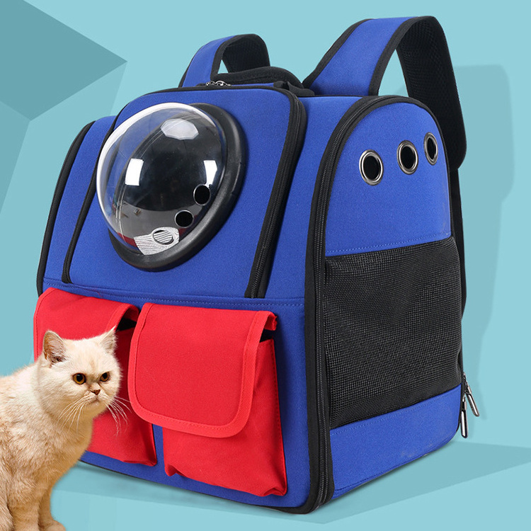 Pet Travel Bag for Cat Cage Carrier Window Box Capsule Dog Travel Backpack Transparent Plastic for Small Animals Breathable