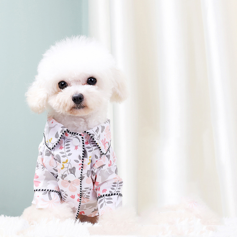 GMTPET New Hot sale Pet Products Factory Wholesale Designer Pet Coat Fashion Silk Pajamas Dog Clothes Custom