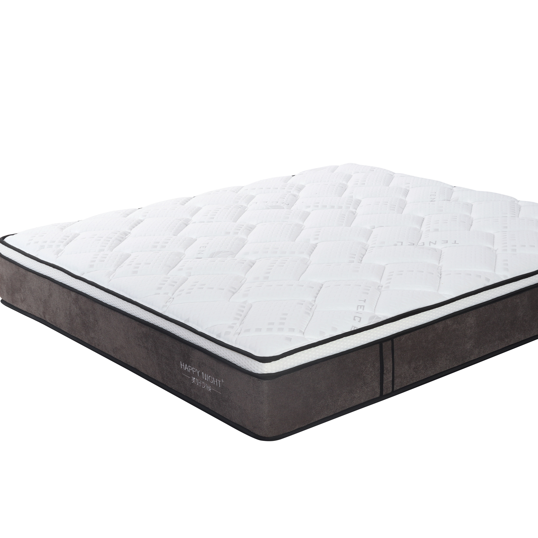 Comfortable Noise-proof Good Health Modern Hotel Home Bed Spring Mattress In A Box Cooling TENCEL Topper Mattress