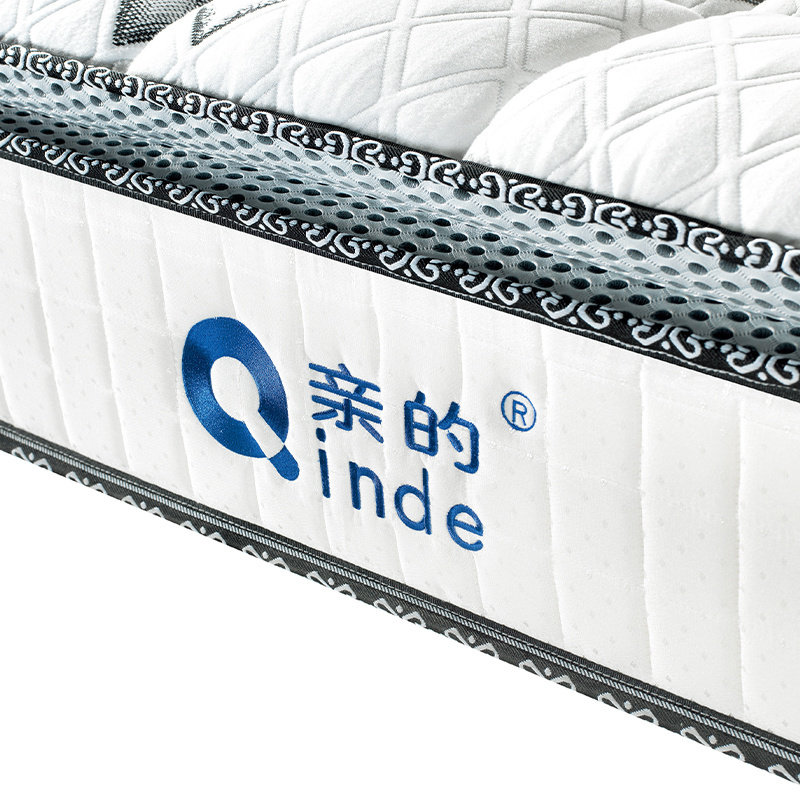 OEM ODM Queen King Size Memory Foam Natural Latex Hypo-allergenic Pillow Top Pocket Spring Mattress Roll Up In A Box