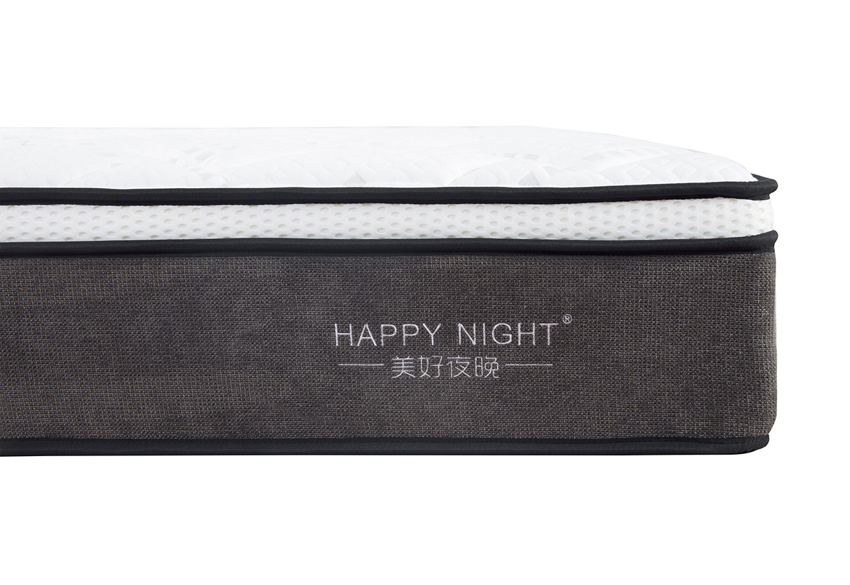 Comfortable Noise-proof Good Health Modern Hotel Home Bed Spring Mattress In A Box Cooling TENCEL Topper Mattress