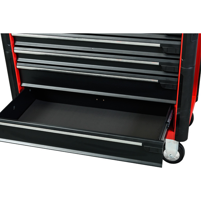 13 Drawers Workshop Tool Trolley Cabinet Garage Metal Toolbox With Stainless Steel Worktop