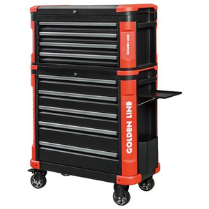 Heavy duty metal drawers cabinet tool chest and steel tool trolley with castors & hand tools sets