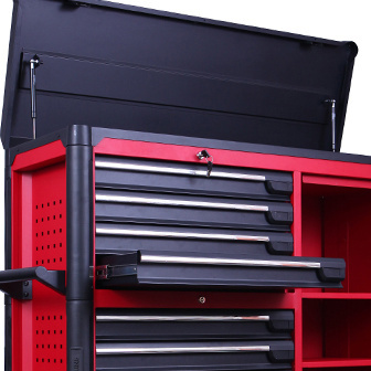 Heavy Duty Black And  Red Garage Tool Cabinet Workshop Tool Trolley Toolbox Tool Chest