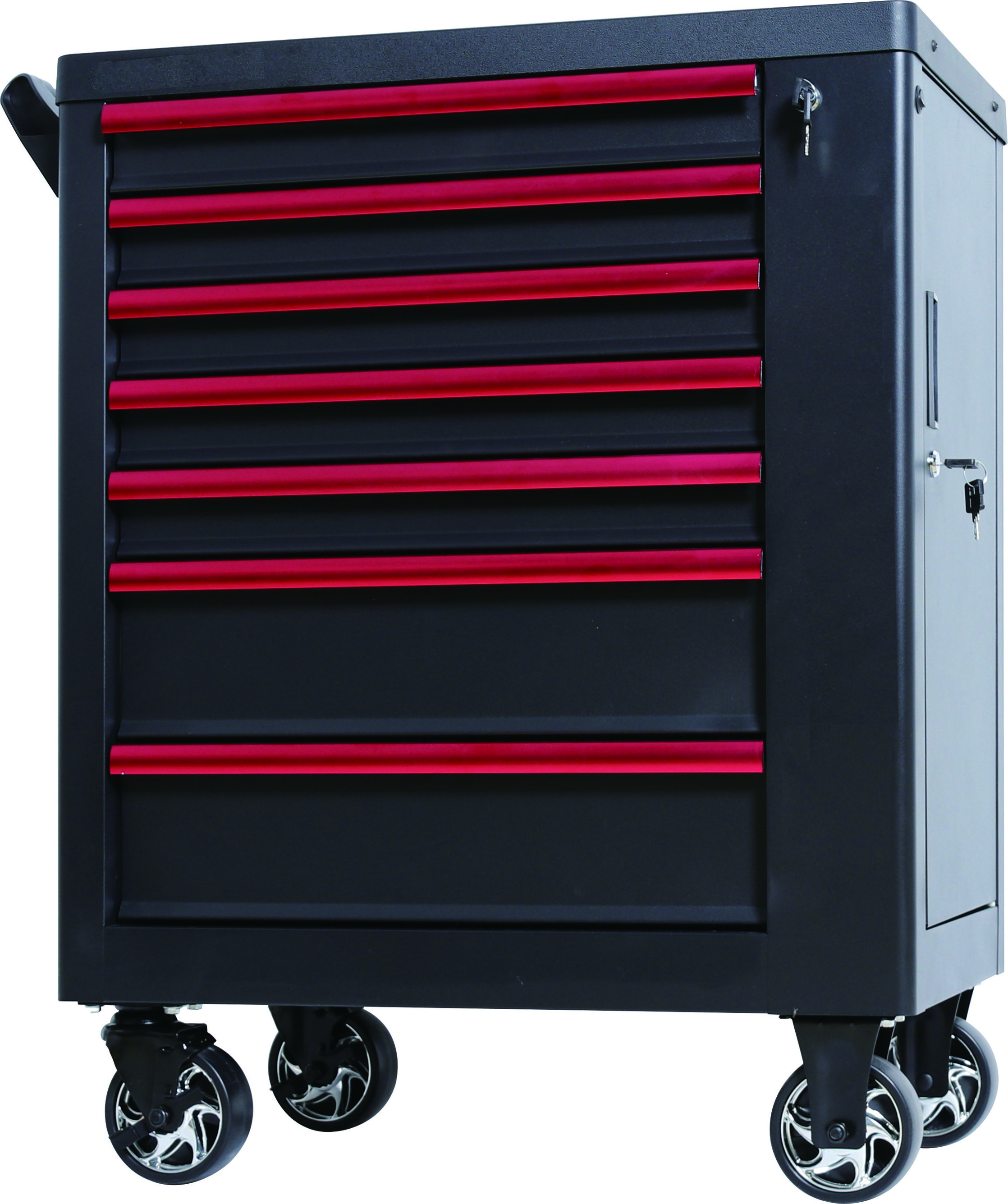 Steel 7 drawers tool cabinet workshop tool trolley and box with hand tools sets