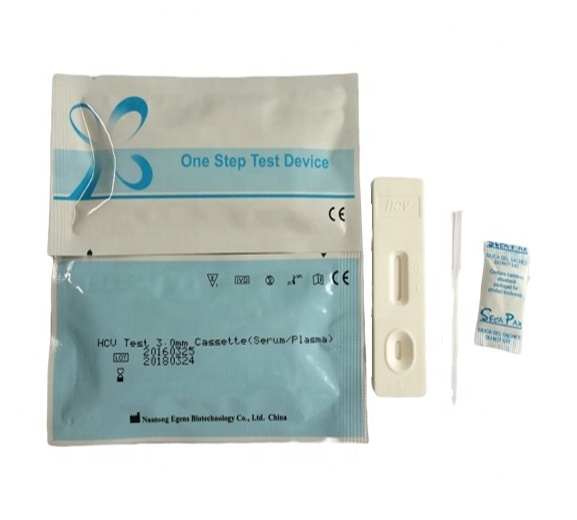 Well Sale Hepatitis C Virus Testing Equipment Cassette Type HCV Rapid Test Kits