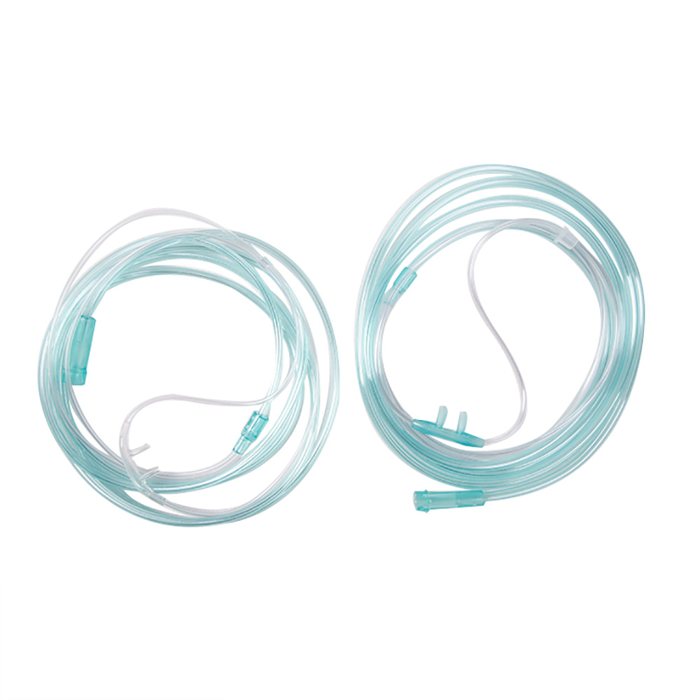 High Quality Nasal Oxygen Cannula Disposable Medical High Flow Headset Type With CO2 Twin Bore Connection Tube Humidifier Bottle