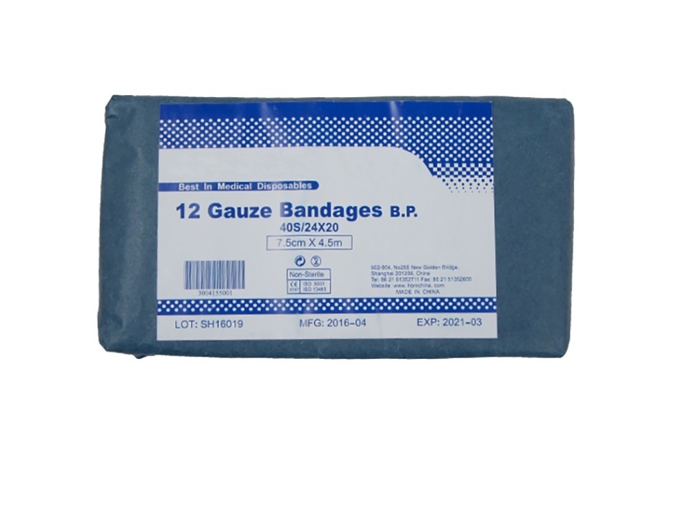 China Manufacturer Gauze Bandage Conforming Sterile Surgical Sponges Bandage Elastic Cotton Medical Bandage 40's