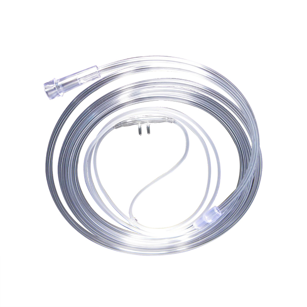 High Quality Nasal Oxygen Cannula Disposable Medical High Flow Headset Type With CO2 Twin Bore Connection Tube Humidifier Bottle