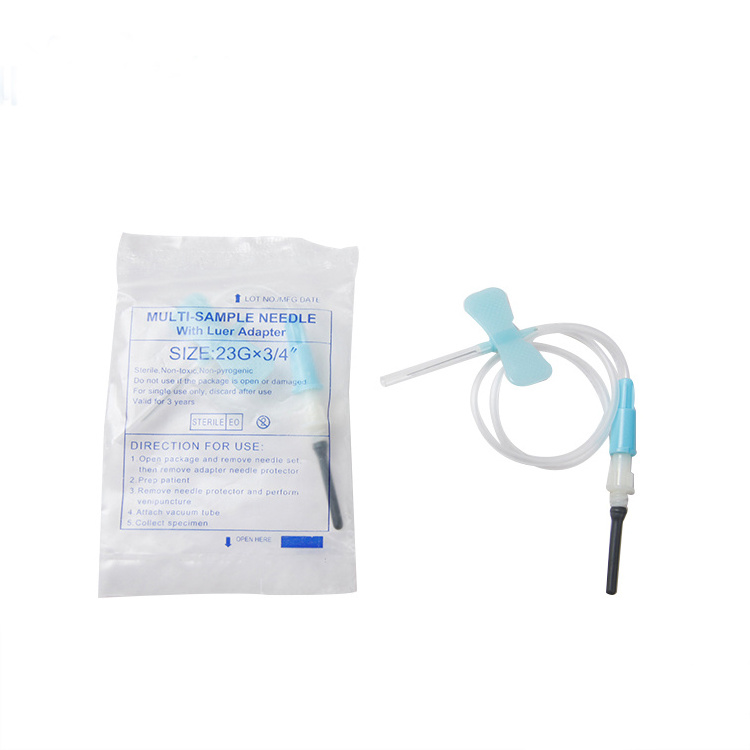 High Quality Disposable butterfly multi sample needle for blood collection