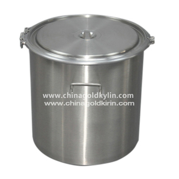 SUS304 30L Stainless Steel Bucket With Lid For Sale