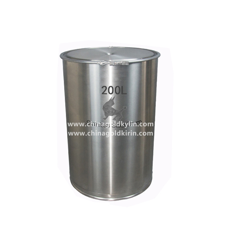 Chinagoldkirin 200 Litre 316 Food Grade Stainless Steel Drum