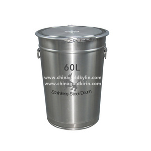 SUS304 60L/15 Gallon Open Head Sealed Conical Stainless Steel Drum