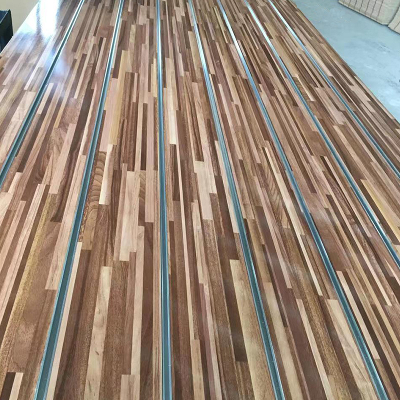 Wood grain Pvc Slat Wall  Garage Slatwall Store Slatwall MDF Display Slatwall Panel 15mm 16mm 18mm