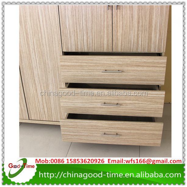 KD furniture different designs two three four doors wardrobe with drawers for hotel room