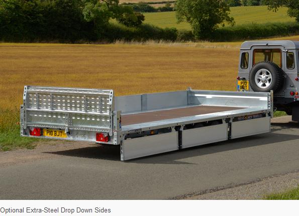 Galvanized Utility Flatbed Truck Trailer