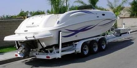 Small boat trailer, Rubber boat trailer