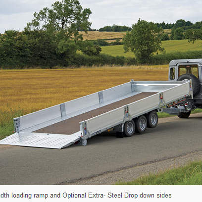 Galvanized Utility Flatbed Truck Trailer