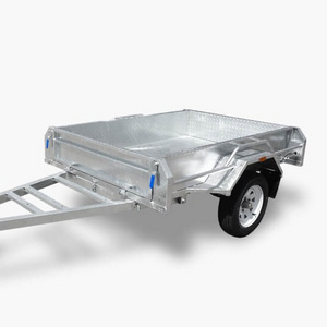 Hot Dipped Galvanized Small Car Trailer/Box Utility Trailer