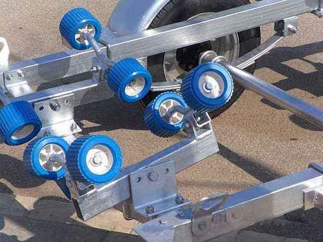 Small boat trailer, Rubber boat trailer