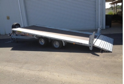 Galvanized Utility Flatbed Truck Trailer