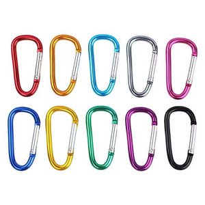 Aluminum Key Rings Wholesale Carabiner Keychain Hooks and Rings Carabiner for Dog Leash