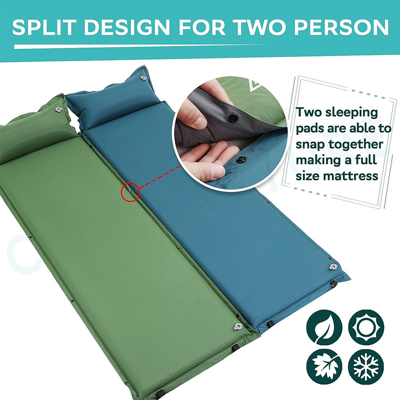 Self Inflating Sleeping Pad for Camping,  1.5/2/3 inch Camping Pad, Lightweight Inflatable Camping Mattress Foam Sleeping Mat