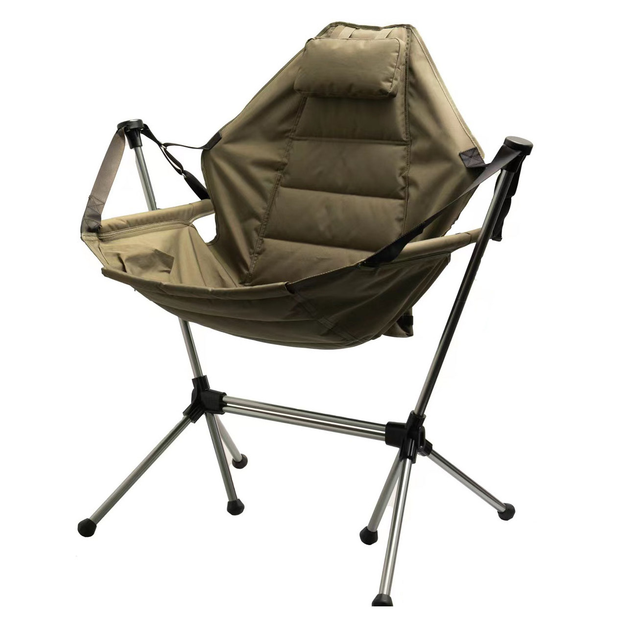 Goodwin 2023 New product launch Folding Rocking aluminum frame Camping Hammock Chair