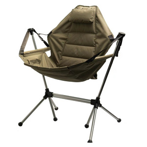 Goodwin 2023 New product launch Folding Rocking aluminum frame Camping Hammock Chair