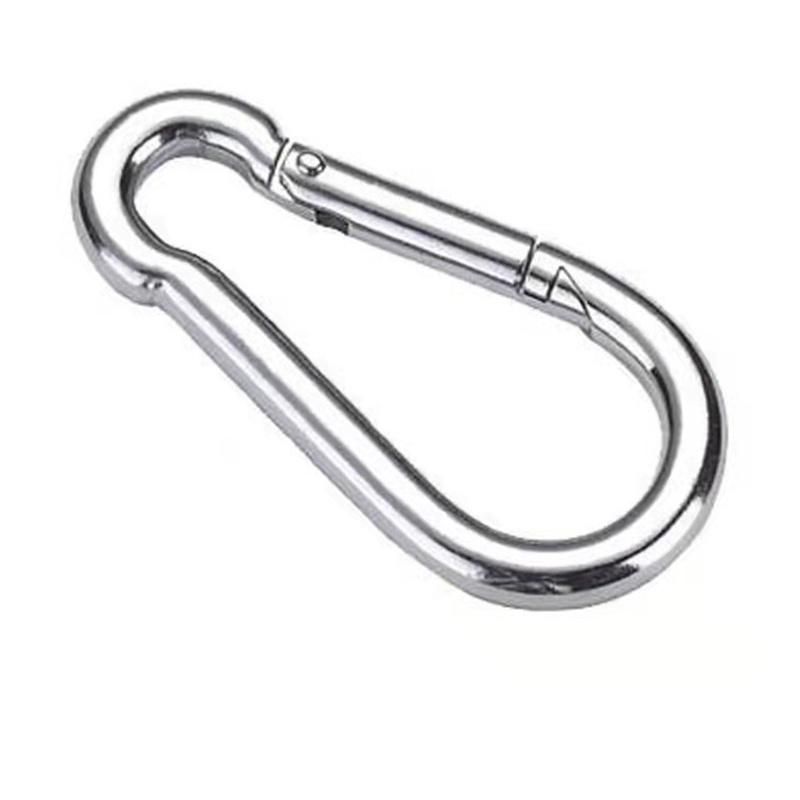 Heavy Duty Stainless Steel Carabiner for Camping Hiking Carabiner Snap Hook Spring Buckle Key Ring Carabiner