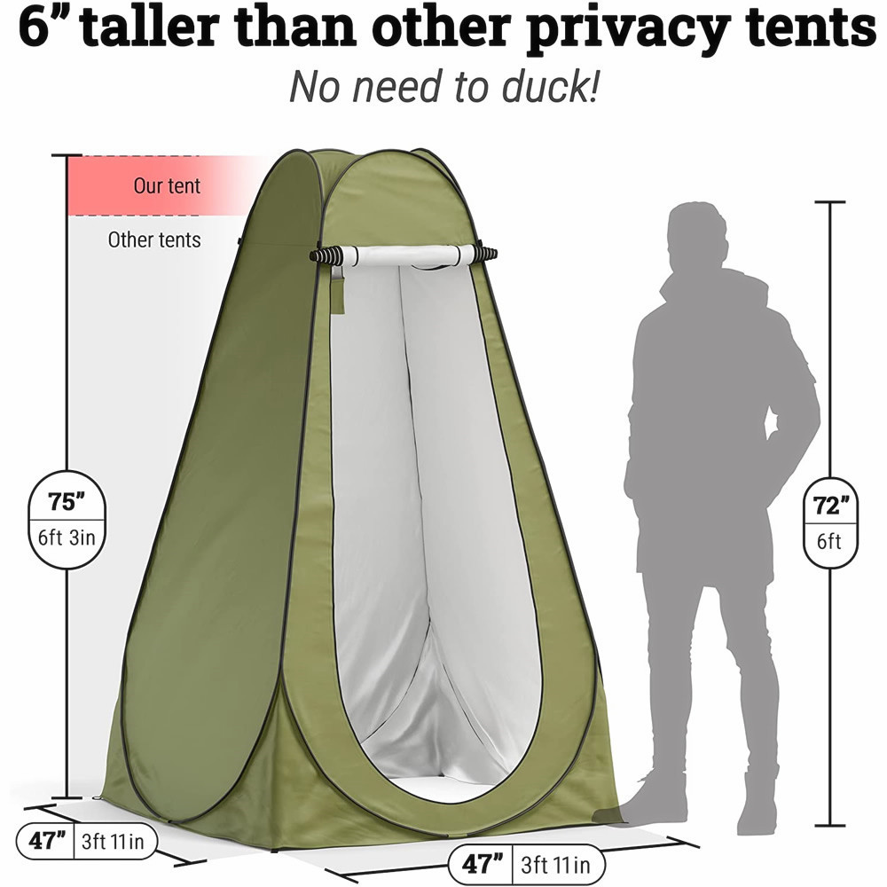 Outdoor Shower Tent Camp Toilet portable Changing Room with Carry Bag