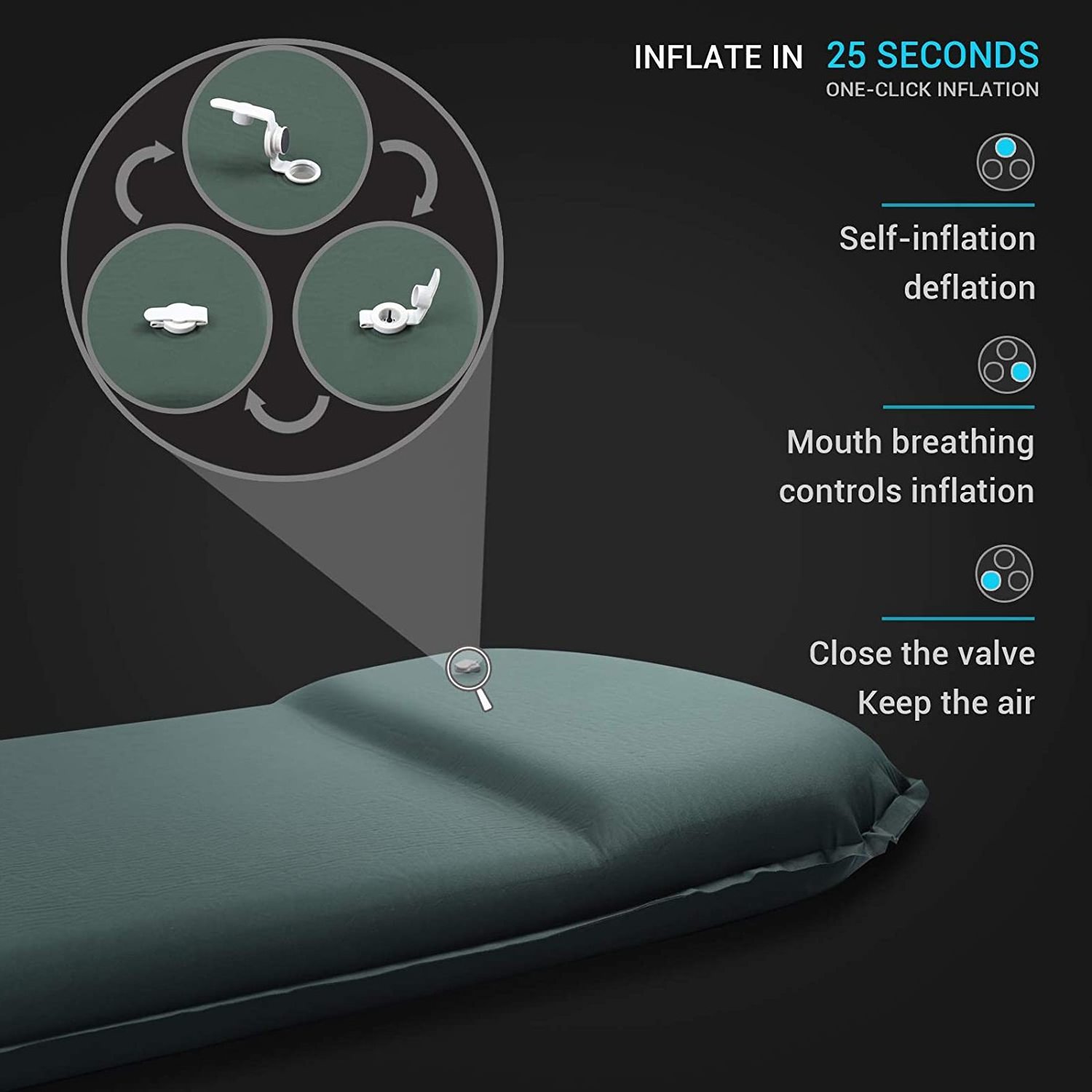 OEM ODM Inflatable Sleeping Pad Mattress Super Comfort 8cm Floating Foam Sleeping Mat Camping Sleeping Pad