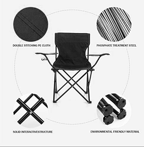 Chair-300lb Capacity Heavy Duty Big Tall Quad Seat with Cup Holder, Cooler Oversized Camping Folding 2023 Outdoor Custom Logo