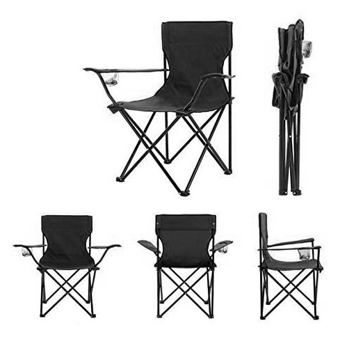 Chair-300lb Capacity Heavy Duty Big Tall Quad Seat with Cup Holder, Cooler Oversized Camping Folding 2023 Outdoor Custom Logo