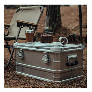 Aluminum Traveling Adventure Storage Case Car Trunk Box Aluminum Outdoor Box