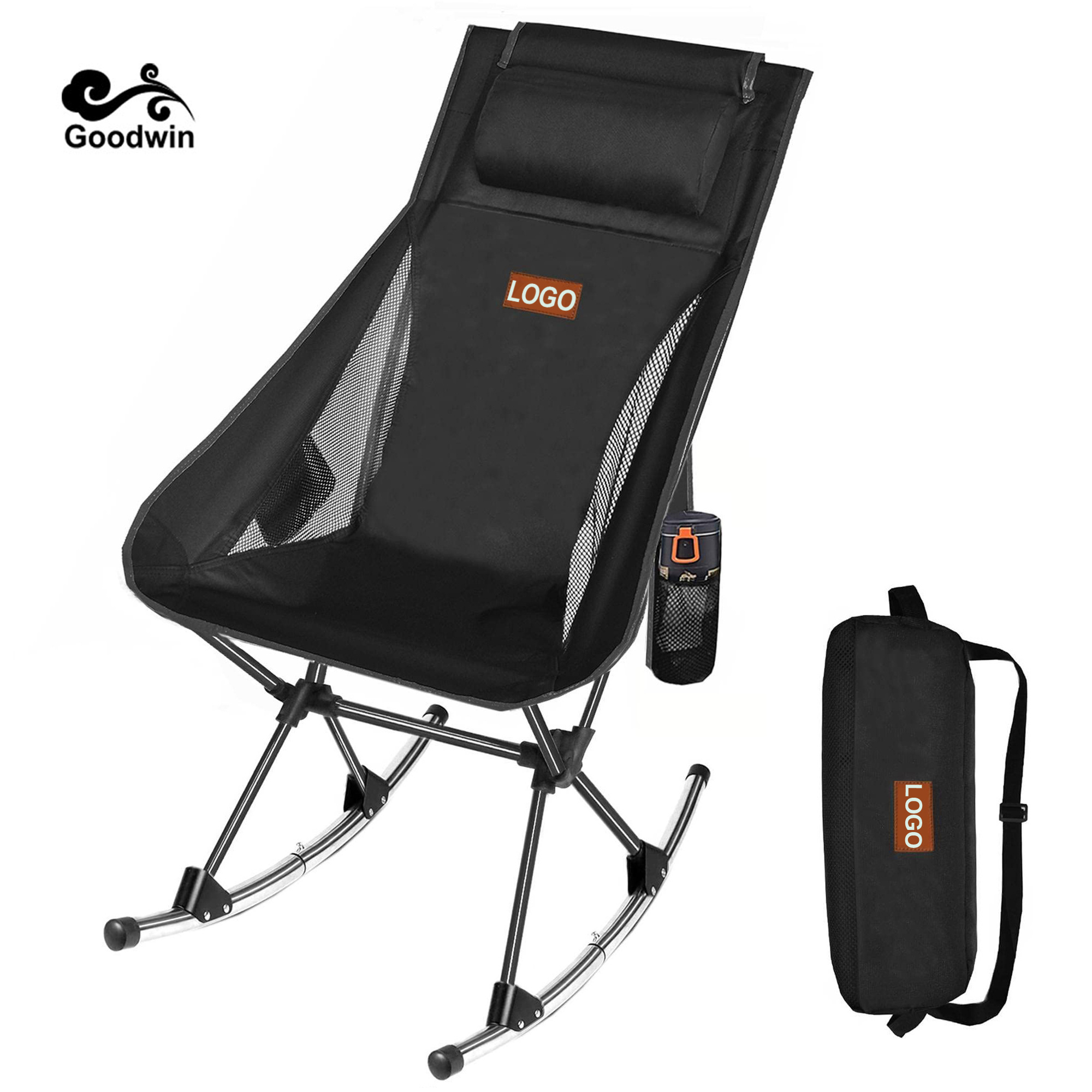 Outdoor Camping Folding Portable Chairs Picnic Rocking Chairs for Outdoor Fishing Picnic BBQ