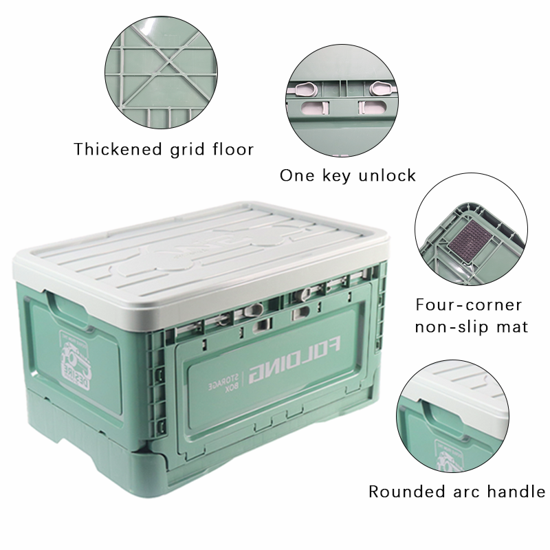 Korea hot sale Clear Plastic Storage Bin Stackable Latch Storage Boxes  Collapsible Storage Bins with Lids - with Durable Lid