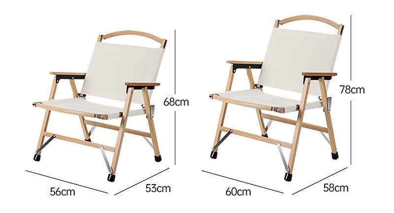 High Quality Furniture Mountainhiker Detachable Beech Outdoor Folding Camping Wood  Kermit Chair